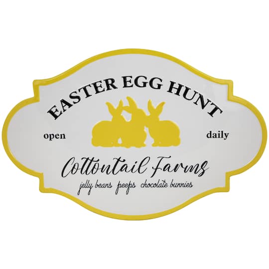 Easter Egg Hunt Vintage-Style Metal Wall Sign